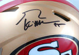 George Kittle Autographed 49ers F/S Speed Authentic Helmet-Beckett W Hologram *Black Image 2