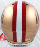 George Kittle Autographed 49ers F/S Speed Authentic Helmet-Beckett W Hologram *Black Image 4