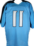 AJ Brown Autographed Light Blue Pro Style Jersey white #-Beckett W Hologram *R1 Image 3