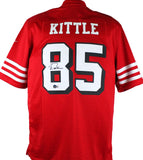George Kittle Signed San Francisco 49ers Red Shadow NFL Nike Game Jersey-Beckett W Hologram *Black Image 1
