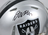 Davante Adams Autographed Las Vegas Raiders Speed Mini Helmet-Beckett W Hologram *Black Image 2