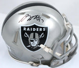 Davante Adams Autographed Las Vegas Raiders Flash Speed Mini Helmet-Beckett W Hologram *Black Image 1