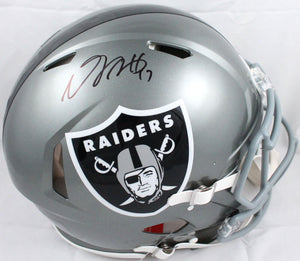 Davante Adams Autographed Las Vegas Raiders F/S Flash Speed Authentic Helmet-Beckett W Hologram *Black Image 1
