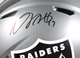 Davante Adams Autographed Las Vegas Raiders F/S Flash Speed Authentic Helmet-Beckett W Hologram *Black Image 2