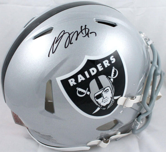Davante Adams Autographed Las Vegas Raiders F/S Speed Authentic Helmet-Beckett W Hologram *Black Image 1
