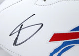 Stefon Diggs Autographed Buffalo Bills Logo Football-Beckett W Hologram *Left *Black Image 2
