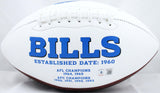 Stefon Diggs Autographed Buffalo Bills Logo Football-Beckett W Hologram *Left *Black Image 3