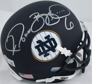 : Jerome Bettis Autographed Notre Dame Schutt Blue Alt. Mini  Helmet-Beckett W Hologram White : Collectibles & Fine Art