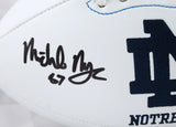 Michael Mayer Autographed Notre Dame Logo Football w/Play Like a Champion-Beckett W Hologram *Black Image 2