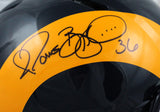 Jerome Bettis Autographed Rams F/S 81-99 Speed Authentic Helmet-Beckett W Hologram *Black Image 2