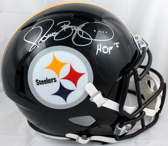 Jerome Bettis Autographed Pittsburgh Steelers F/S Speed Helmet w/HOF -Beckett W Hologram *Silver Image 1