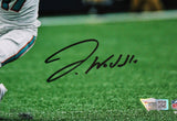 Jaylen Waddle Autographed Miami Dolphins 8x10 Catch Photo- Fanatics *Black Image 2