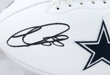 CeeDee Lamb Autographed Dallas Cowboys Logo Football-Fanatics *Black Image 2