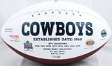 CeeDee Lamb Autographed Dallas Cowboys Logo Football-Fanatics *Black Image 3