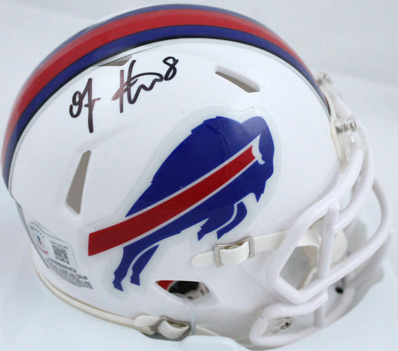 O.J. Howard Autographed Buffalo Bills 2021 Speed Mini Helmet-Beckett W Hologram *Black Image 1