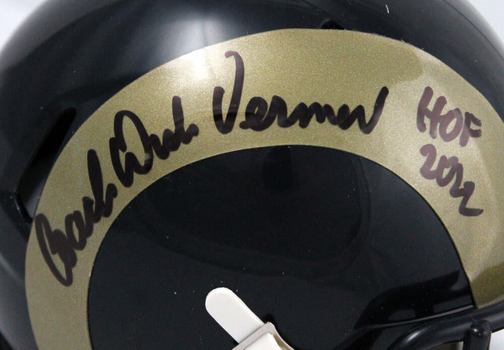 Dick Vermeil Signed Los Angeles Rams Speed NFL Mini Helmet with