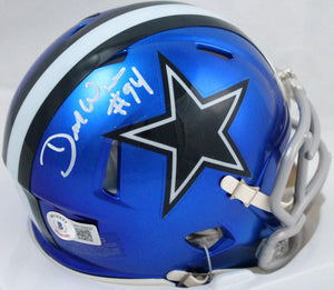 DeMarcus Ware Autographed Dallas Cowboys Flash Speed Mini Helmet-Beckett W Hologram *White Image 1