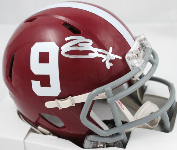 Bryce Young Autographed Alabama Crimson Tide Speed Mini Helmet #9-Beckett W Hologram *Silver Image 1