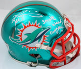 Ricky Williams Autographed Miami Dolphins Flash Speed Mini Helmet w/SWED-Beckett W Hologram *White Image 1