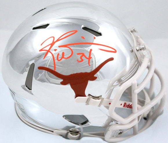 Ricky Williams Autographed Texas Longhorns Chrome Speed Mini Helmet-Beckett W Hologram *Orange Image 1