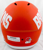 Nick Chubb Autographed Cleveland Browns F/S AMP Speed Helmet-Beckett W Hologram *Black Image 4