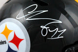 Chase Claypool Signed Pittsburgh Steelers F/S Speed Helmet-Beckett W Hologram *White Image 2