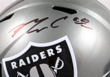 Maxx Crosby Autographed Las Vegas Raiders F/S Flash Speed Helmet-Beckett W Hologram *Black Image 2