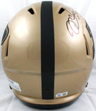 Mike Alstott Signed Purdue Boilermakers F/S Speed Helmet w/A-Train-Beckett W Hologram *Black Image 4