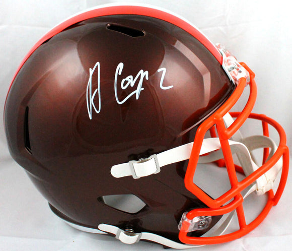 Amari Cooper Autographed Cleveland Browns F/S Flash Speed Helmet-Beckett W Hologram *White Image 1