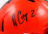 Amari Cooper Autographed Cleveland Browns F/S Speed Helmet-Beckett W Hologram *Black Image 2