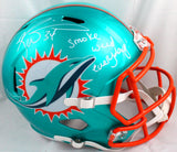 Ricky Williams Autographed Miami Dolphins F/S Flash Speed Helmet w/SWED-Beckett W Hologram *White Image 1
