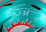 Ricky Williams Autographed Miami Dolphins F/S Flash Speed Helmet w/SWED-Beckett W Hologram *White Image 2