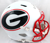 Nick Chubb Autographed Georgia Bulldogs F/S Amp Speed Helmet-Beckett W Hologram *Black Image 3