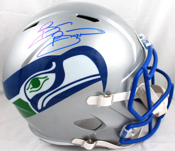Brian Bosworth Autographed Seattle Seahawks F/S 83-01 Speed Helmet-Beckett W Hologram *Blue Image 1