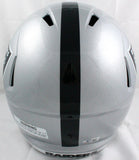 Richard Seymour Autographed Oakland Raiders F/S Speed Helmet w/HOF-Beckett W Hologram *Black Image 4