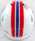 Richard Seymour Signed Patriots 90-92 F/S Speed Helmet w/HOF SB Champs-Beckett W Hologram *Black Image 4