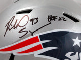 Richard Seymour Signed New England Patriots F/S Speed Helmet w/HOF-Beckett W Hologram *Black Image 2