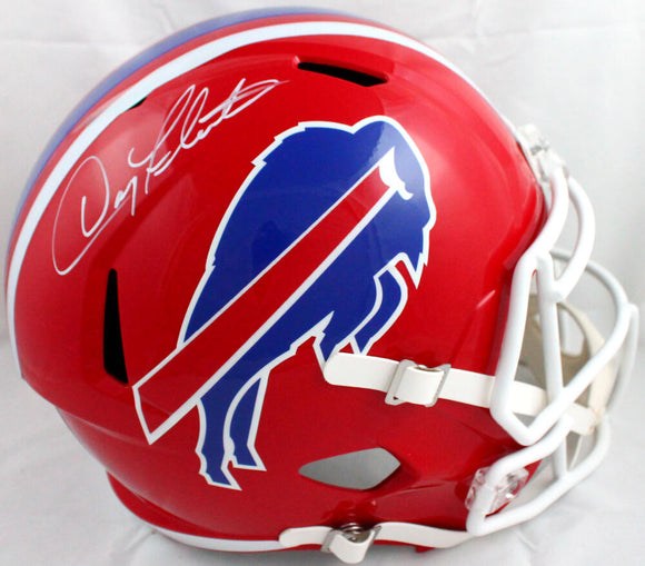 Doug Flutie Autographed Buffalo Bills F/S 87-01 Speed Helmet-Beckett W Hologram *White Image 1