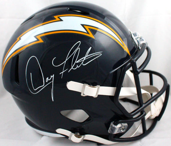 Doug Flutie Autographed F/S 88-06 Chargers Speed Helmet-Beckett W Hologram *White Image 1