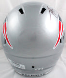 Ty Law Autographed New England Patriots F/S Speed Helmet w/SB Champs-Beckett W Hologram *Black Image 5