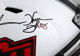 Barry Sanders Thurman Thomas Autographed Oklahoma State F/S Speed Helmet-Beckett W Hologram *Black Image 3