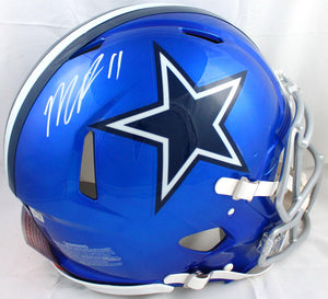 Micah Parsons Autographed Dallas Cowboys Flash F/S Speed Authentic Helmet-Fanatics *White Image 1