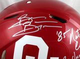 Brian Bosworth Autographed OU Sooners F/S Speed Authentic Helmet W/2 Insc.-Beckett W Hologram *Silver Image 2