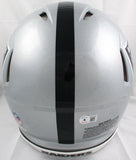 Richard Seymour Autographed Raiders Authentic F/S Speed Helmet w/HOF-Beckett W Hologram *Black Image 4