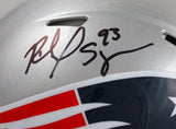 Richard Seymour Signed New England Patriots F/S Speed Authentic Helmet-Beckett W Hologram *Black Image 2