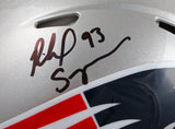 Richard Seymour Signed New England Patriots F/S Speed Authentic Helmet w/HOF SB Champs-Beckett W Hologram *Black Image 2