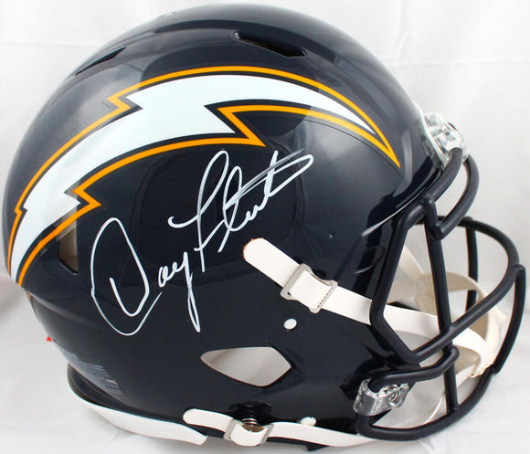Doug Flutie Autographed F/S 88-06 Chargers Speed Authentic Helmet-Beckett W Hologram *White Image 1