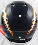 Doug Flutie Autographed F/S 88-06 Chargers Speed Authentic Helmet-Beckett W Hologram *White Image 4