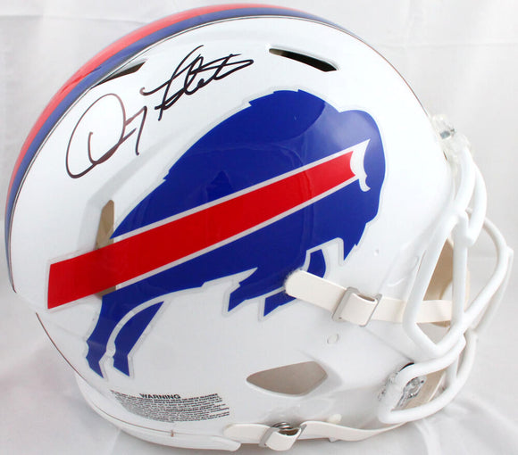 Doug Flutie Autographed Buffalo Bills F/S Speed Authentic Helmet-Beckett W Hologram *Black Image 1
