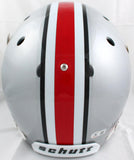 Cris Carter Autographed Ohio State Buckeyes F/S Schutt Helmet-Beckett W Hologram *Black Image 4